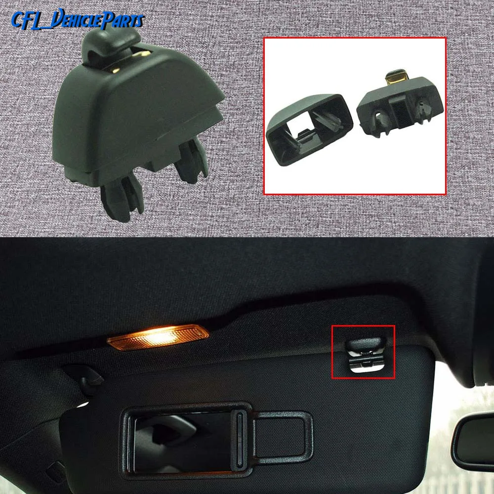 Black Sun Visor Hook Clip 4F0857561 For Audi A6 2005-2014 allroad A7 Sportback A8 S6 S8 RS6 For Seat Leon 4