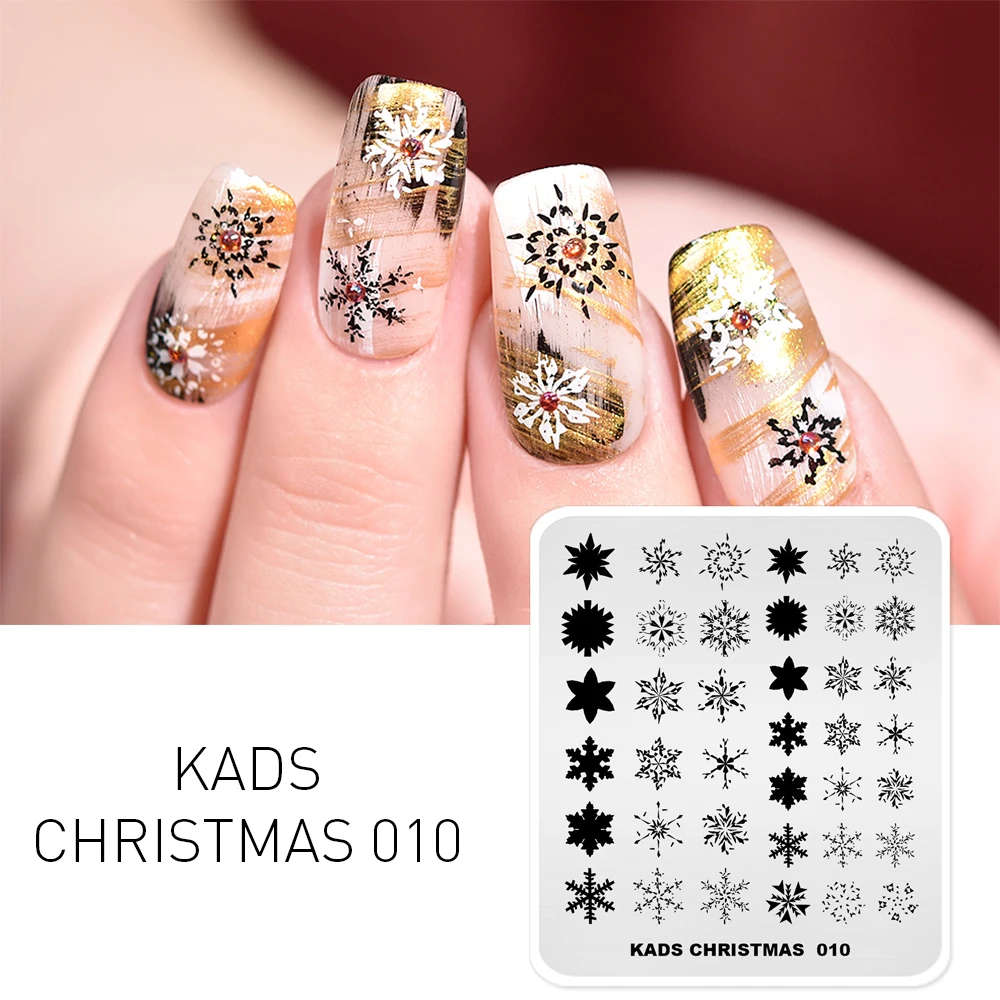 

New Nail Stamping Plate Christmas Winter Snowflake Design DIY Polish Stamping Nail Art Stamp Templates Nail Stencils Transfer