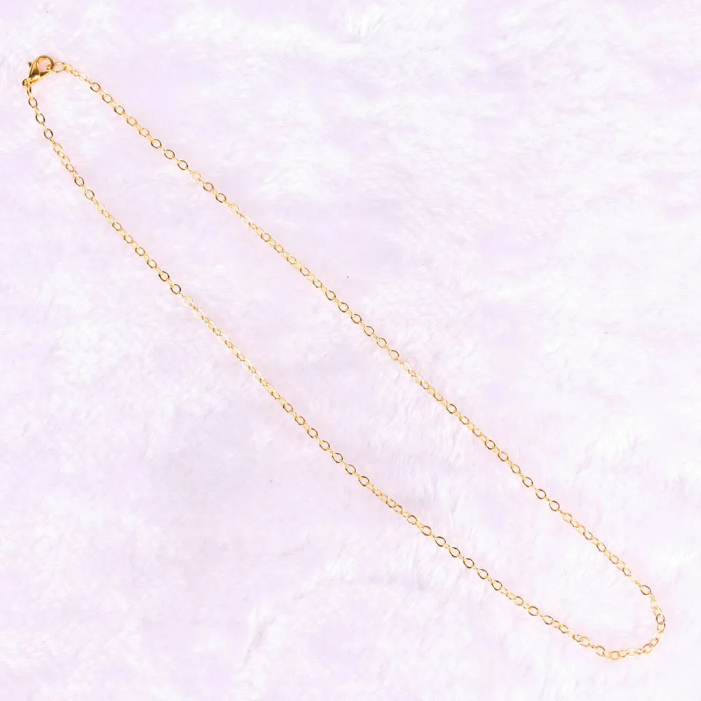 Big Promotion! 100pcs/lot wholesale Goldenss plated necklace fashion jewelry Accessories Chain 1mm Necklace Free Shipping