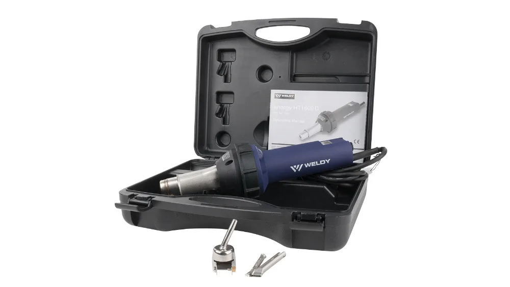 

WELDY 1600W Digital Hot Air Gun Heating Gun Plastic Welding Gun from Swiss Technology And Engineering PVC TPO Membranes Welding