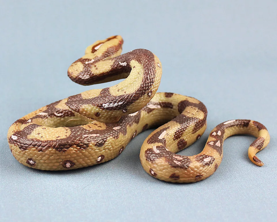 محاكاة ثعبان بيثون لعبة بلاستيكية ثابتة نموذج 15x11x5.8 سنتيمتر البيئية البلاستيكية الإدراك الدعامة نموذج مضحك لعبة هدية w0884