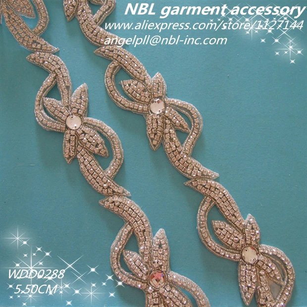 

rhinestone beaded trim WDD0288