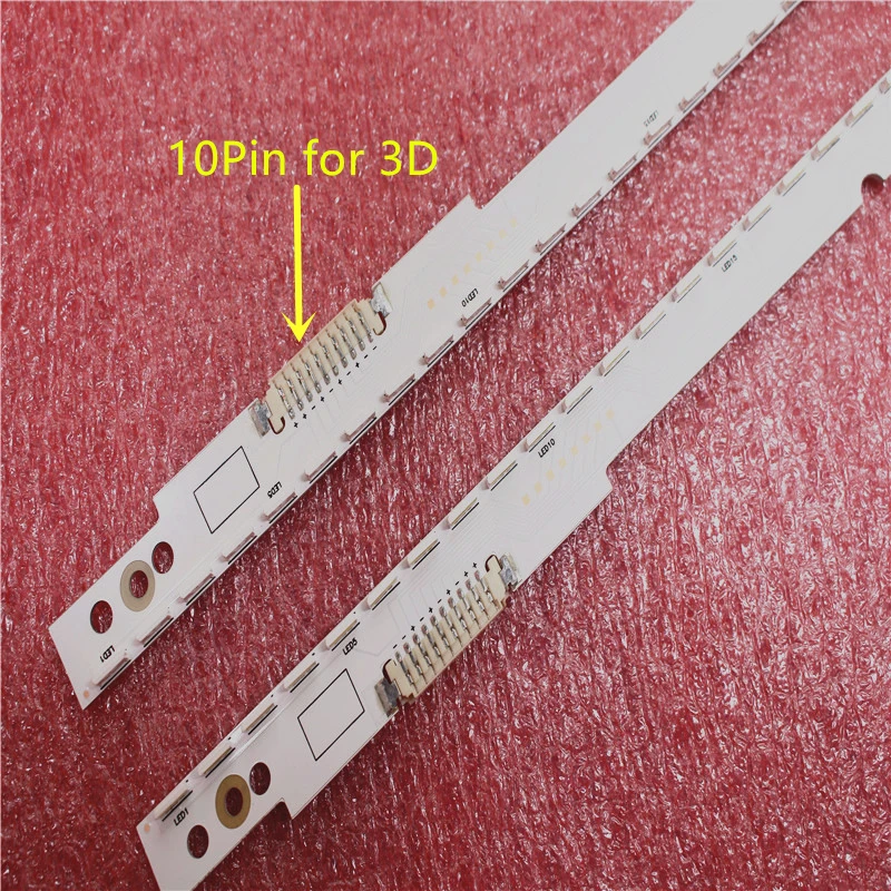 

New LED backlight bar Material: Aluminum the price for 2 PCS 60LED 572mm Note：connector 10 Pin for 3D panel