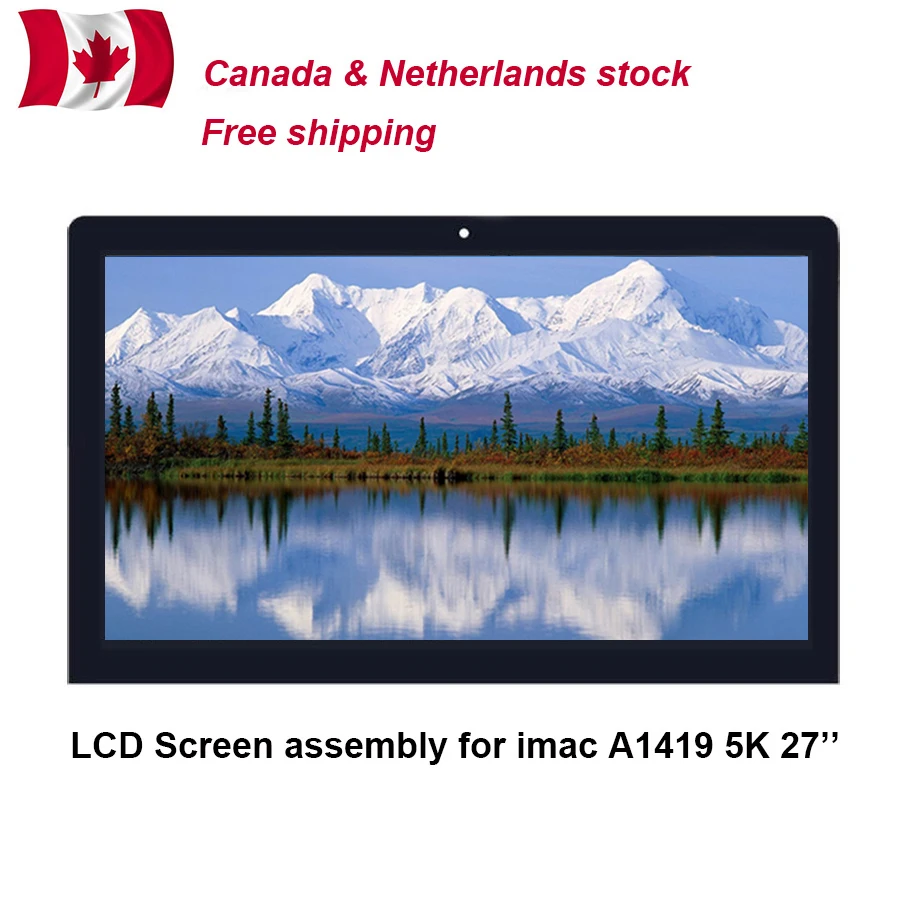 

New LCD Screen Assembly iMac27'' A1419 5K LM270QQ1 SDB1 SDA2 SDC1 EMC2834 2806 3070 Ship from Canada