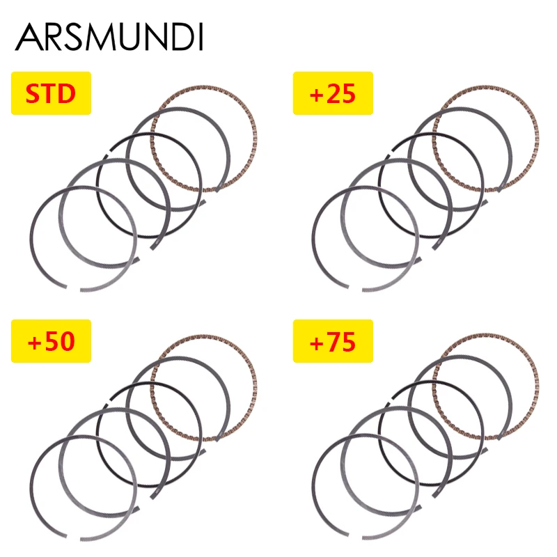 Anillos de pistón de la parte del cilindro del motor de la motocicleta, para Suzuki GSF250 Bandits 250, 72A, 73A, 74A, 913, GSXR250, GSX250R, GJ73A, GJ74A
