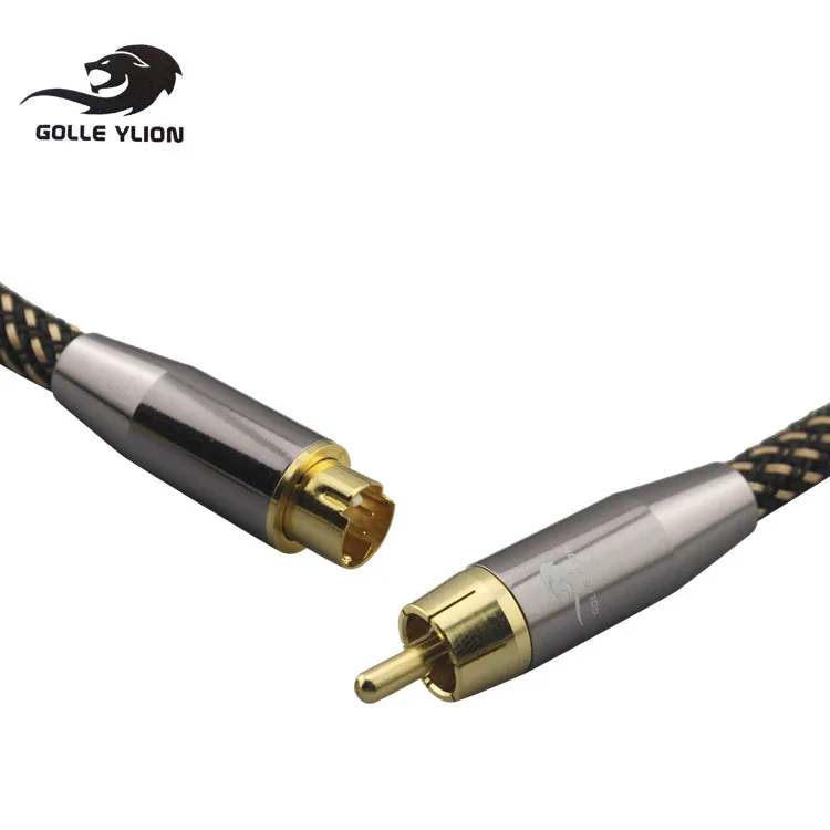 RCA S-Video 4ขาสายวิดีโอชาย75-5กล้อง Video Interconnect สาย OFC 1M 2M 3M 5 M