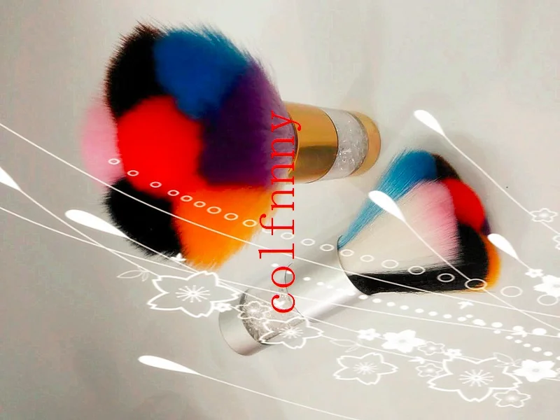 30pcs/lot Colorful Nail Dust Brushes Acrylic & UV Nail Gel Powder Nail Art Dust Remover Brush Cleaner Rhinestones Tool