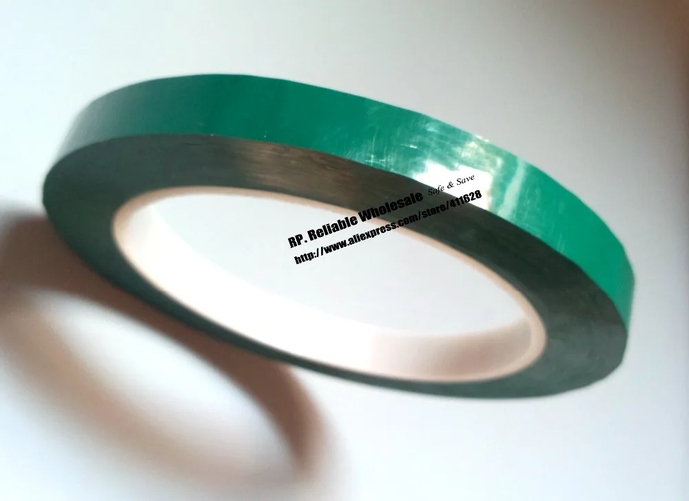 5x (5mm*66M*0.06mm) PET Anti-Flame High Temperature Insulation Adhesive Mylar Tape for Transformer Wrap Green