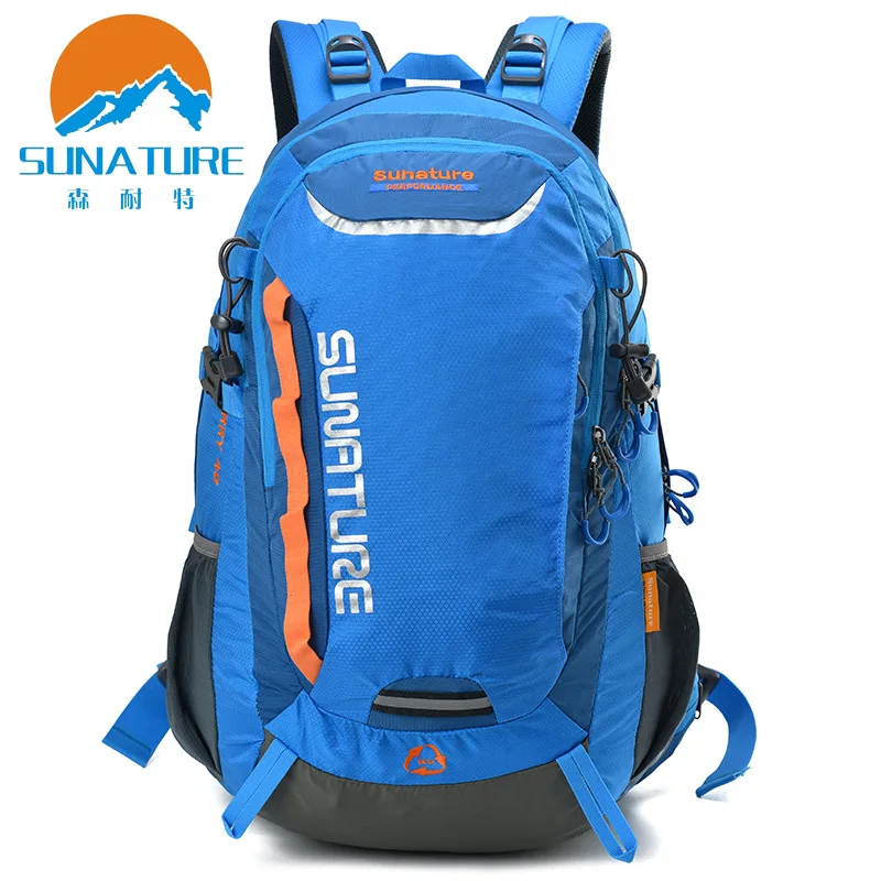 Sunature Outdoor professional backpack Mountaineering tourism camping bag large capacity outdoor backpack with rain cover 40L