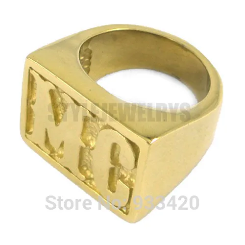 Wholesale Motorcycles MC Ring Stainless Steel Jewelry Punk Motor Biker Men Ring 257B