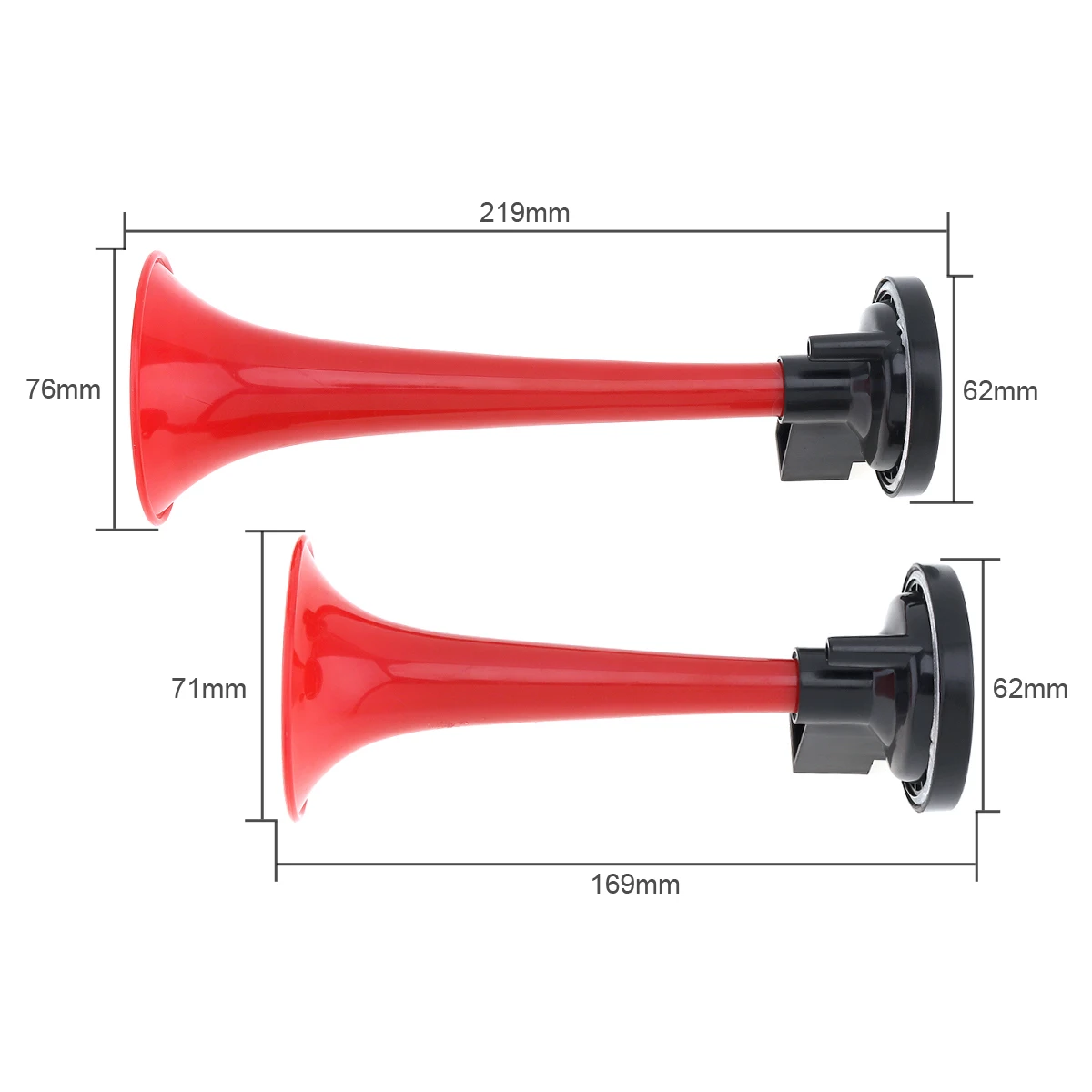 12V / 24V 178dB Super Loud Dual Tone Air Horn Set Trumpet Compressor for Motorcycle Car Boat Truck