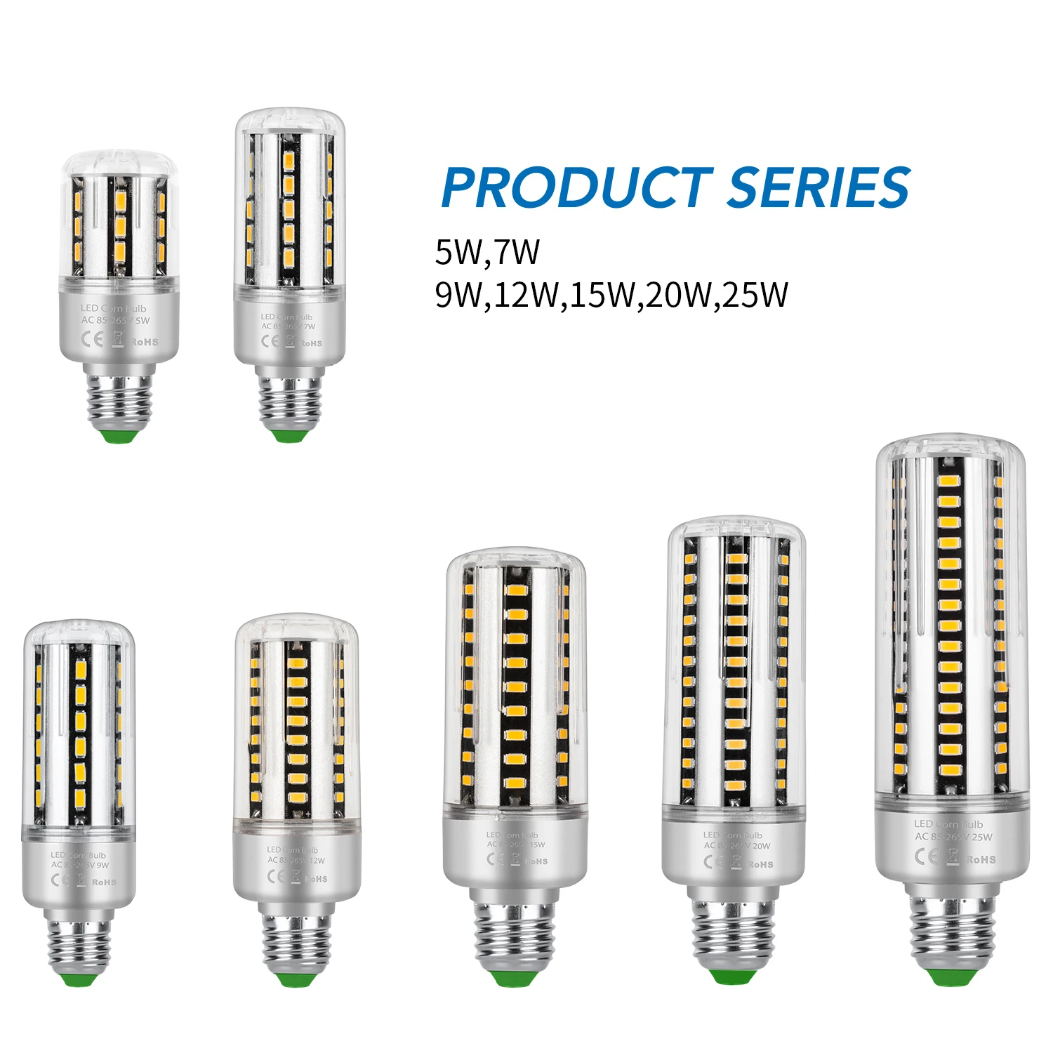 Bulb LED E27 Corn Lamp 25W Light Led Lamp 220V E14 Lampada Led SMD 5736 Spotlight Bulb 110V Decoration Home Lighting AC85-265V