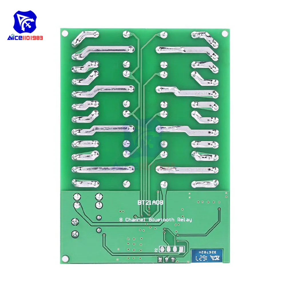 12V 8 Channel Bluetooth Modul Relay Remote Control Switch Board UNTUK Android Smart Home