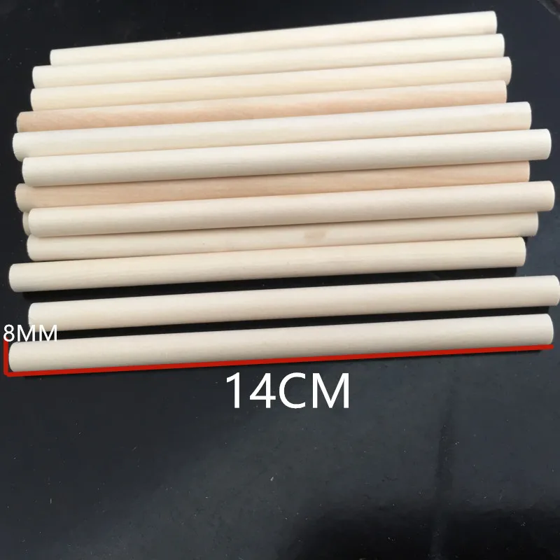 

10pcs Unfinished Hardwood Craft Wood Sticks Wand Making Sticks for Crafts and DIY