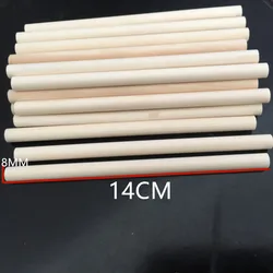 10pcs Unfinished Hardwood Craft Wood Sticks Wand Making Sticks for Crafts and DIY