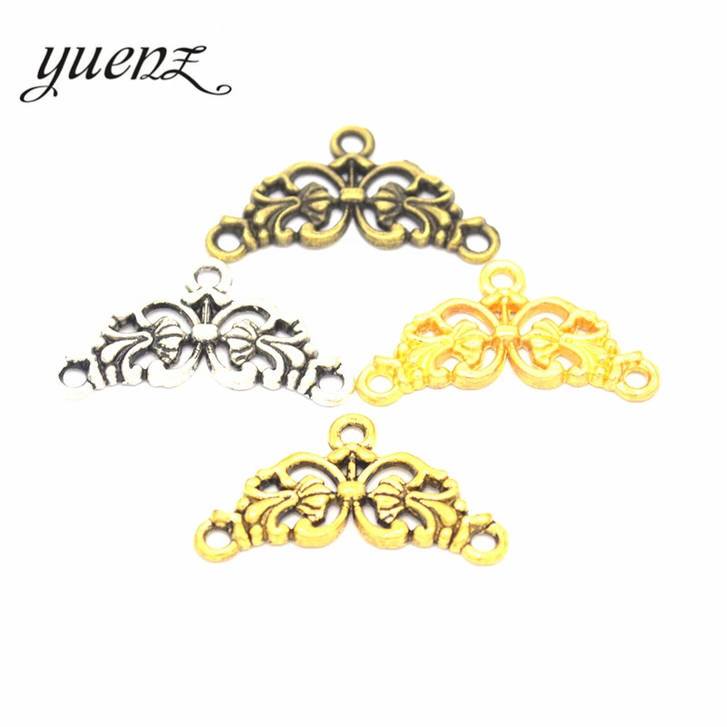 YuenZ 20 stücke Antike Silber farbe Halskette Erkenntnisse Metall Charme Anhänger Schmuck, Die DIY Charms Handmade G105