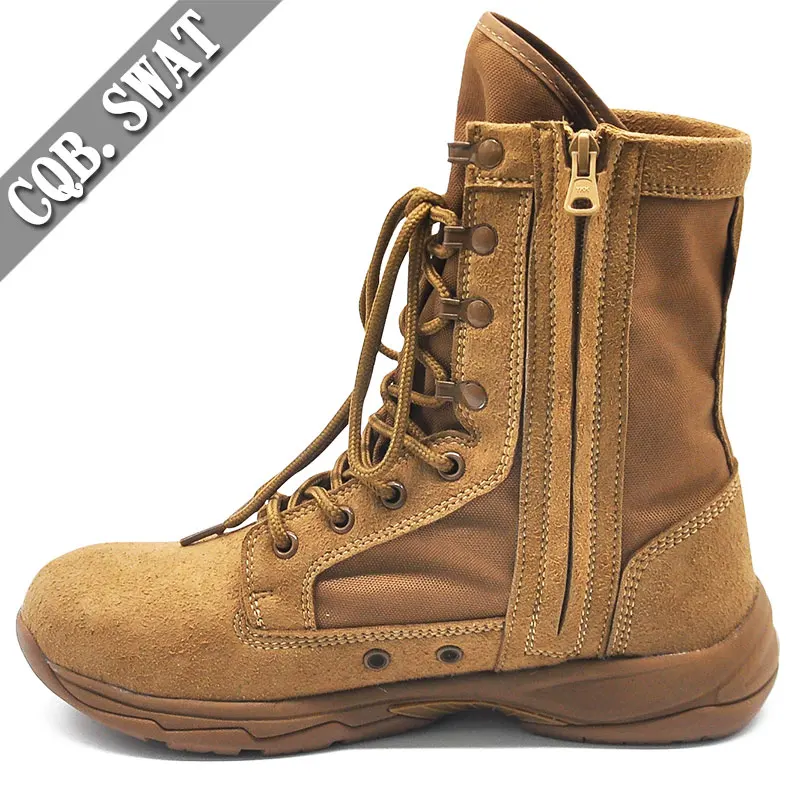 Light Style Brown Suede Leather Boots Outdoor Footwear Tactical Boots Men Shoes Size 38-45