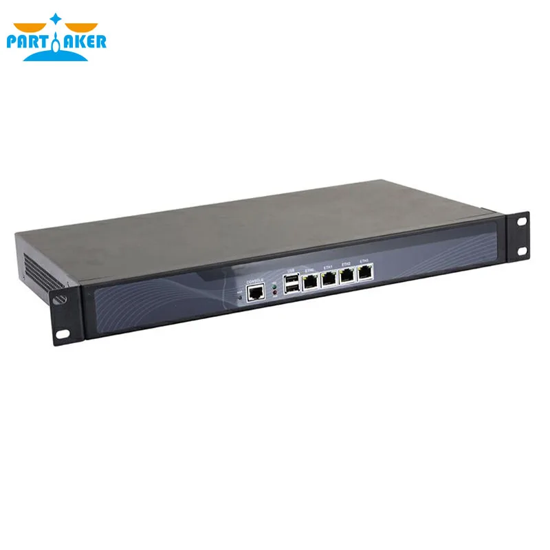 Partaker-R2 1U 방화벽 서버 보안 방화벽 D525, 인텔 PCI-E 1000M 4 LAN 2GB Ram 32GB SSD Pfsense 라우터 포함