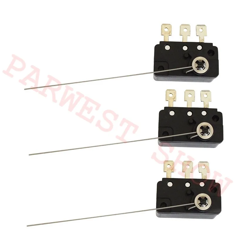 20pcs/lot Black Coin switch for Mechanism coin acceptor 3 terminal Long level microswitch arcade coin selector parts