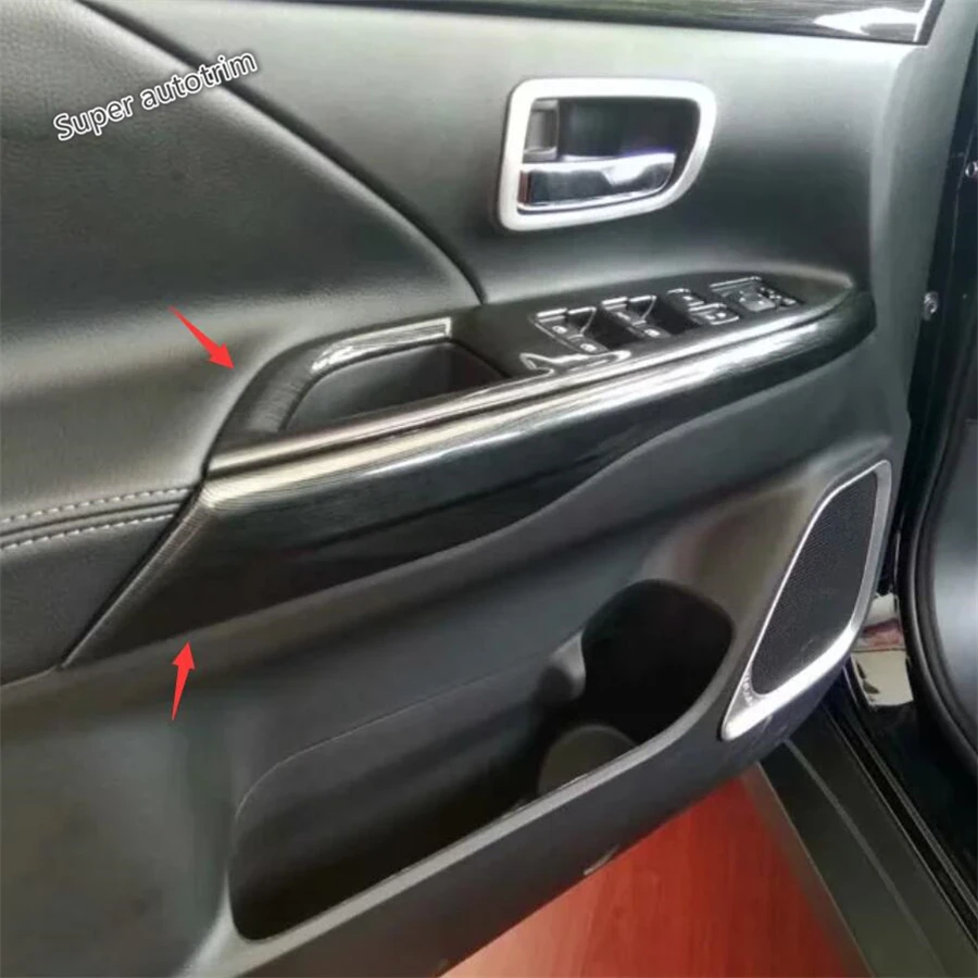 

lapetus Accessories Interior Inner Door Handle Panel Surround Window Frame Cover Trim Fit For Mitsubishi Outlander 2014 - 2022