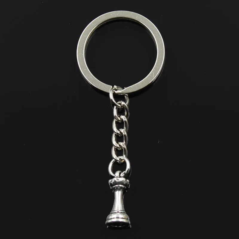 Keychain Chess Knight Bishop Pawn King Queen Rook Pendants DIY Men Jewelry Car Key Chain Ring Holder Souvenir For Gift