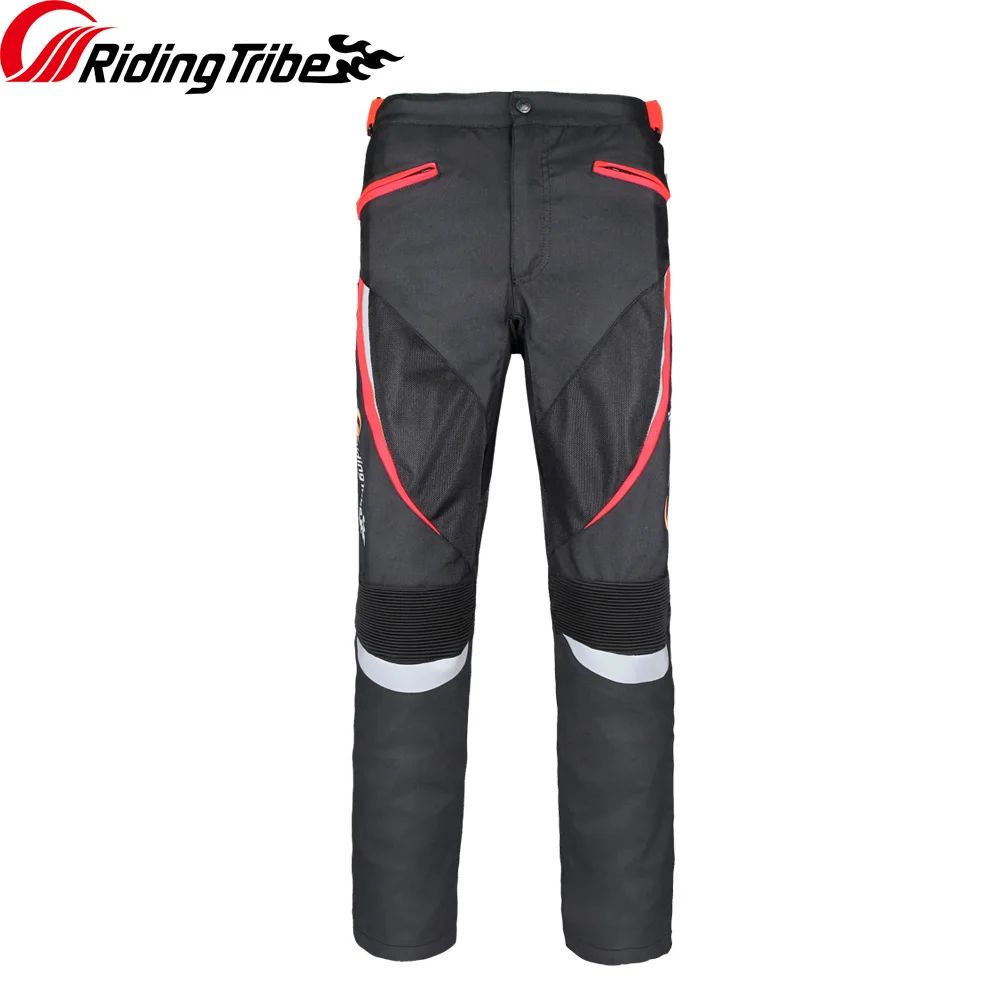 Women Motorcycle Pants Slim Fit Riding Breathable Racing Safety Protective Trousers with Kneepads and Waterproof Liner HP-20