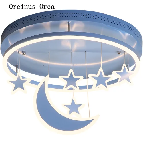 Cartoon Creative Star Moon ceiling lamp Boys Girls Bedroom Children's Room Lighting New Modern Simple LED ceiling lamp
