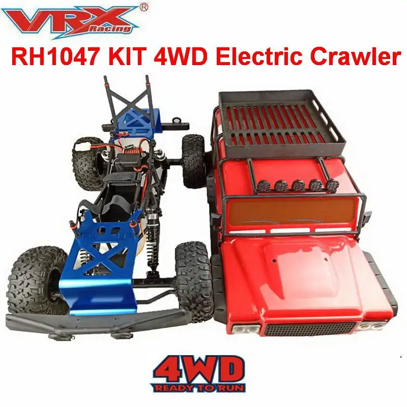 Rc Crawler Kit VRX RACING RH1047 Electric 1/10 Scale 4WD Rc Car Hot Sale Toy for Children Adults Without Electronics