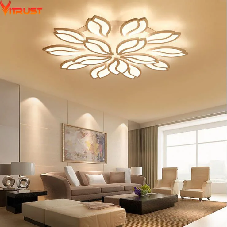 Modern LED Chandeliers Ceiling Fixtures for Foyer Living Dining Room Acrylic Remote controller Home Lighting Indoor Large Lamps