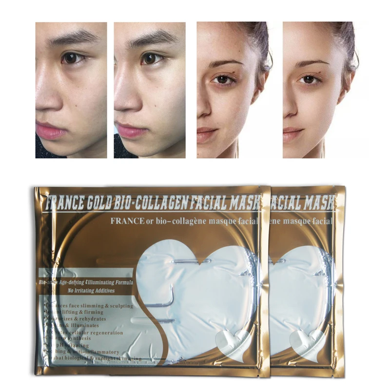 

QBEKA 5PCS Anti-aging Collagen Face Mask Skin Care Deep Moisture Facial Masks Nourishing Brightening for Your Beauty