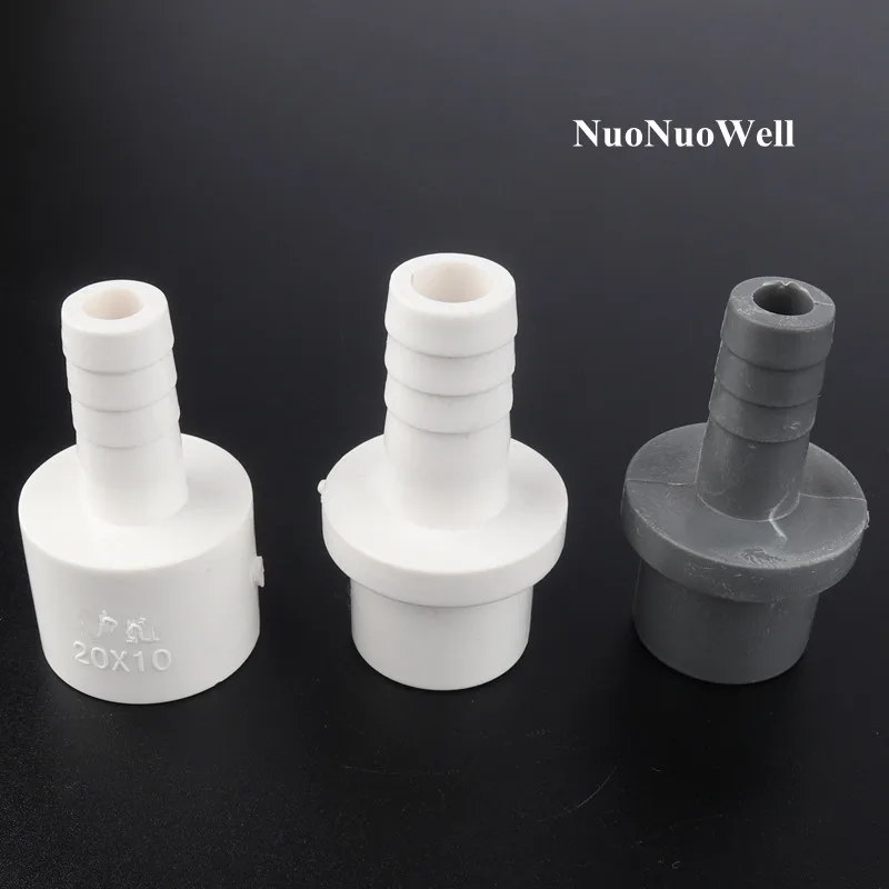 50pcs/lot PVC 20 25mm To 5~20mm Pagoda Joints Garden Irrigation Water Pipe Connectors Aquarium Tank Fountain Adapter Hose Joint