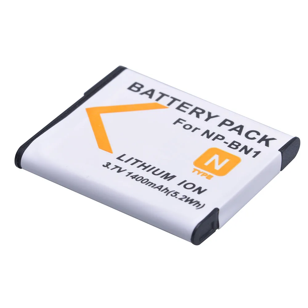 Tectra 1400 mAh NP-BN1 NP BN1 kamera bateria do Sony DSC-W390 DSC-W380 DSC-W370 DSC-W350