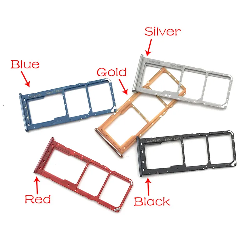 New For Samsung A10 A20 A30 A50 A305F A505F A305 A505 Dual SIM Card Tray Slot Holder Adapter Accessories