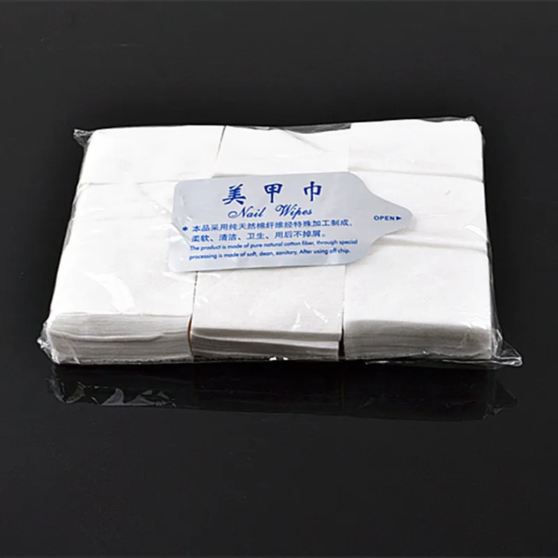 900PCS/LOT Clean Cotton Nail Polish Remover Cotton Gloves Off Cotton nNon-woven Nail Wipes