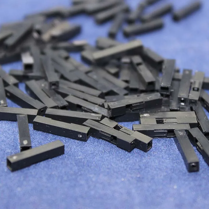 100pcs 2.54mm Pitch 1-10Pin Dupont Housing Plastic Shell Terminal 1Pin Jumper Wire Housing Connector