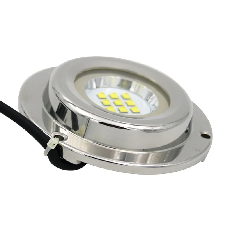 Imagem -03 - Prova d Água Led Subaquático Submersível Luz de Barco de Estação de Luz de Convés de Barco Aço Inoxidável 12v 27w 316 Ip68 à