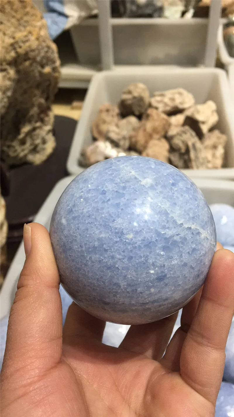 energy stone 100% Natural blue celestine crystal reiki healing gemstone crystal sphere for decoration