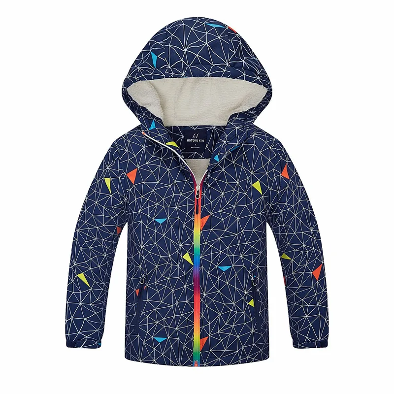 New fashion boys spring autumn early winter jackets coats baby boys children kids windproof waterproof jackets double-deck warm