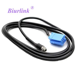 VW AUDI Bla-punkt 라디오용 Aux 케이블 어댑터 암 3.5mm 잭 ISO 8 핀