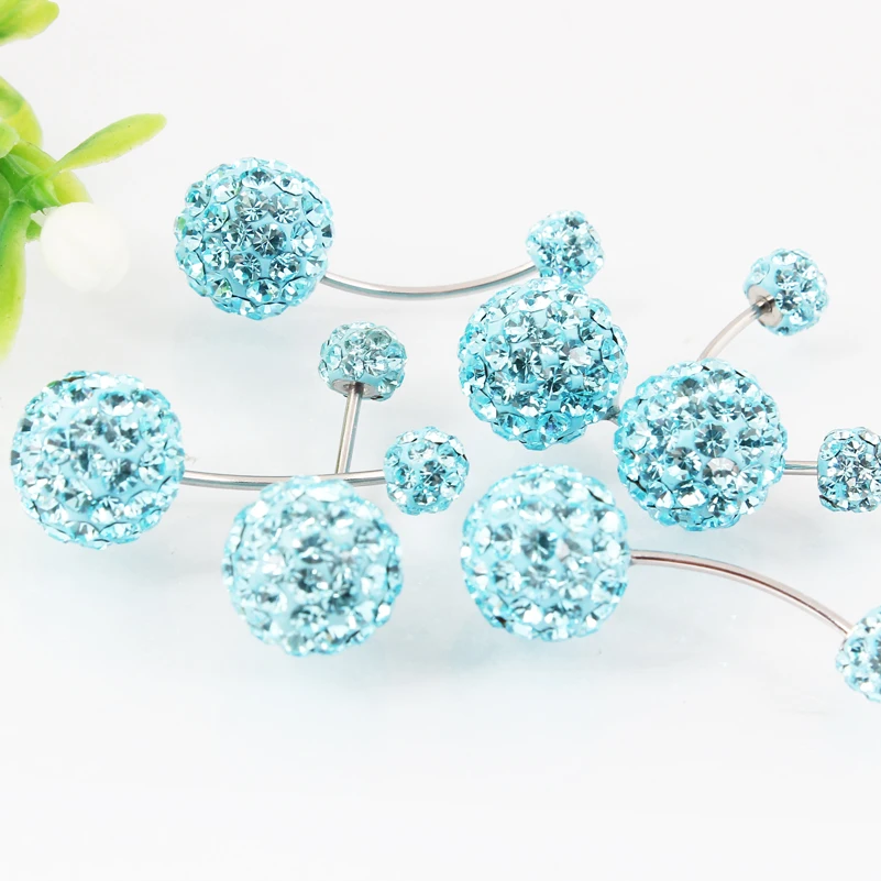 Belly button ring balls body Piercing jewelry Navel bar belly ring 20G 316 surgical steel 0.8mm earring two uses Nickel-free