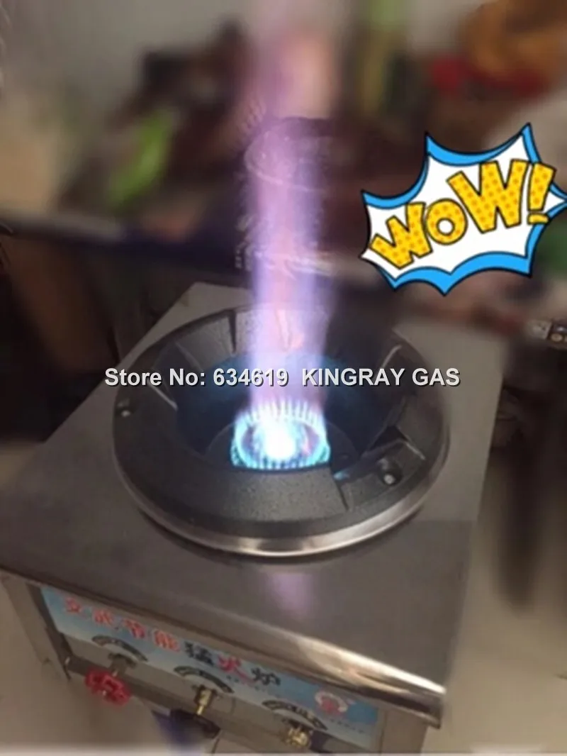 Commercial High Pressure LPG / NG Gas Fire Stove Cast Iron Gas Cooking Burner Energy-Saving Single Restaurant Burner