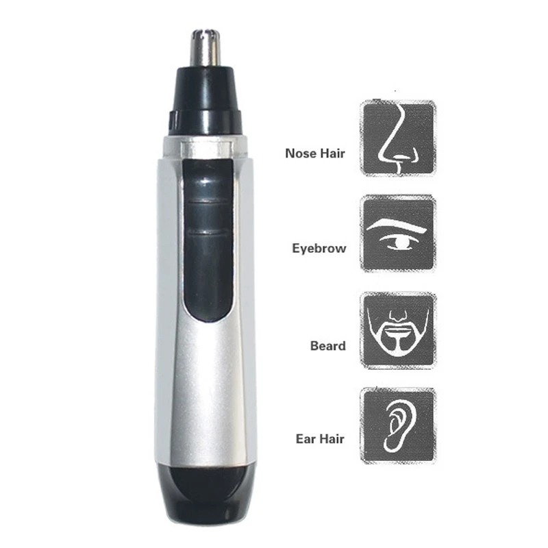 Portable Electric Nose Ear And Face Trimmer, Cleaning Shaver Remover Clipper For Men Neck And Nose Tool