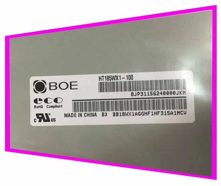 

100% original New free shipping Original HT185WX1-100 300 500 501 BOE low-profile wide viewing angle LCD panel