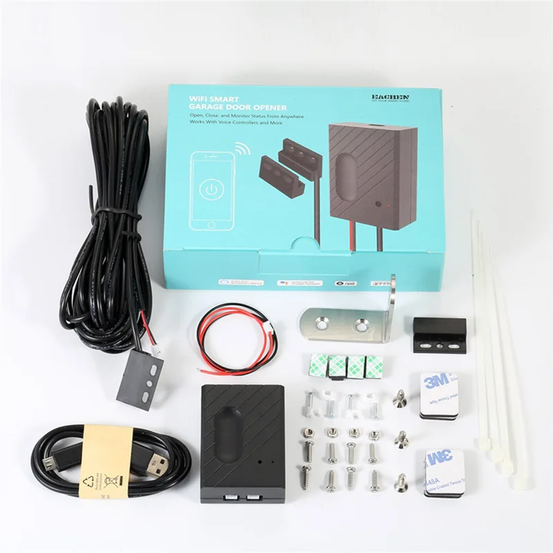 อุปกรณ์ควบคุมประตูโรงรถระบบ WiFi อัจฉริยะที่เข้ากันได้กับ Alexa mobil REMOTE CONTROL ตัวควบคุมเวลาประตูโรงรถรองรับการควบคุม Tuya