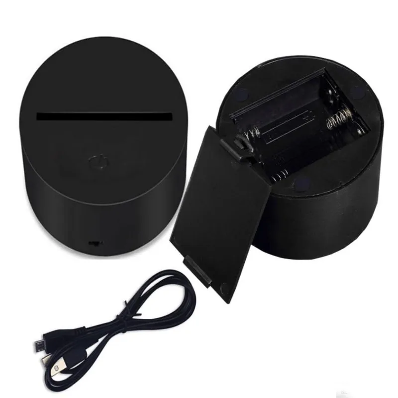 2018 Creative 3D Monetary Symbol Night Light 7 Colors Gradient Dimmable Eye Protection Shop Money Symbol LED Table Lamp