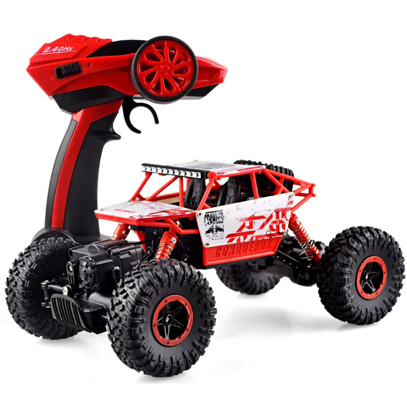 Boys Toy 2.4G RC Rock Climbing Car SUV Model Strong Power High Speed Dirt Bike Birthday Gift for Kids