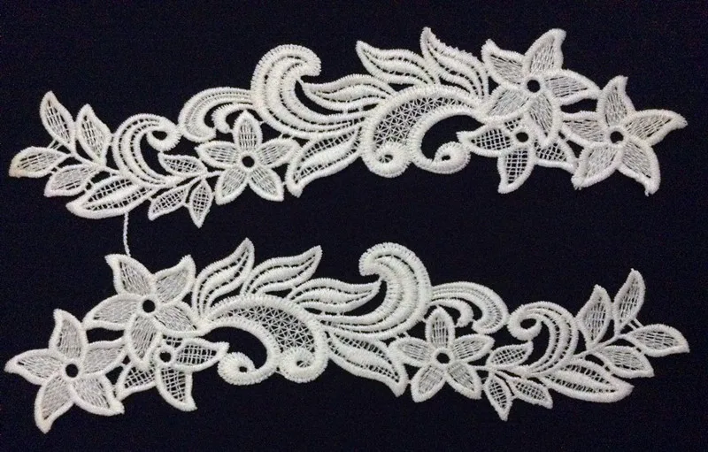 

27.5cm*7.5cm polyester embroidery mirrored applique,embroidery hair decoration patches,veil applique,XERY-BQ0923K