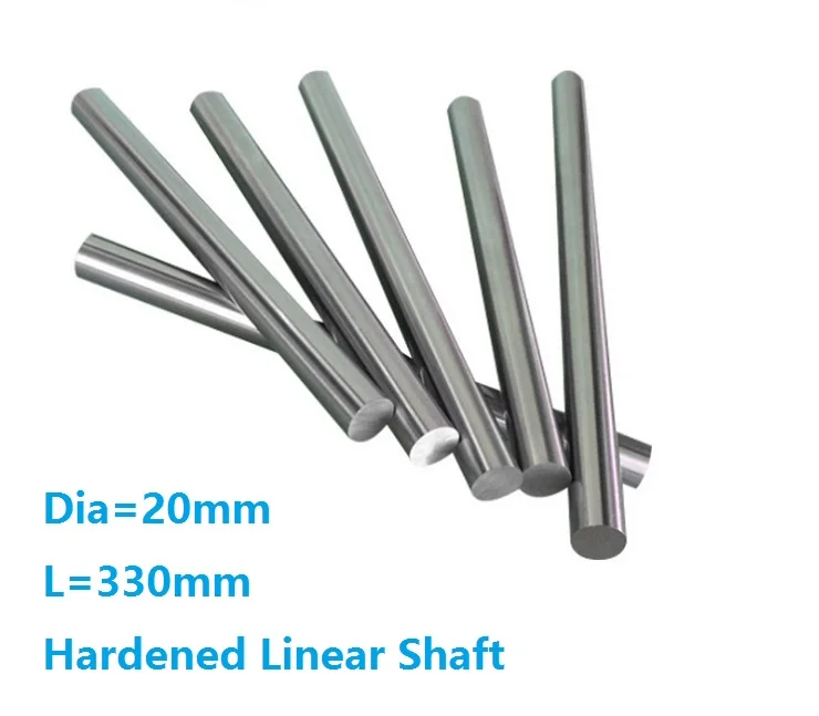 

4pcs/lot Dia 20mm shaft 330mm long Chromed plated linear shaft hardened shaft rod bar rail guide for 3d printer cnc parts