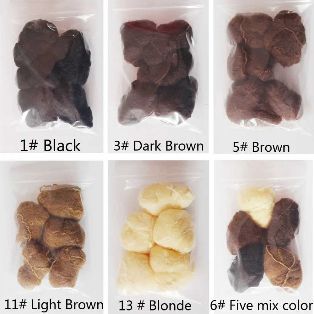 Filets à cheveux invisibles en nylon pour perruques et tissage, 5mm, filet à cheveux de poulet, 5 couleurs en option, 20 po, 144 pièces par lot