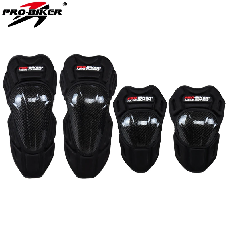 

PRO Biker HX-P18 Motorcycle Knee Pads Motocross Elbow Pads Motorbike Racing Carbon Fiber Riding Protective Gear Protection